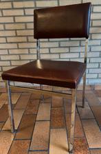 Vintage chroom buisframe red skai stoel Tavo jaren 70.614, Ophalen