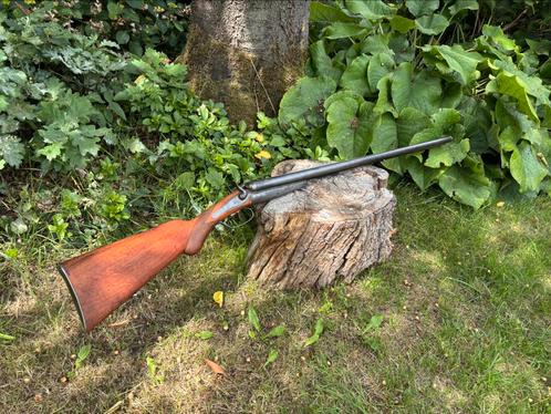 Vrijgesteld antiek husqvarna kaliber 12 jachtgeweer geweer, Antiek en Kunst, Antiek | Overige Antiek, Ophalen of Verzenden