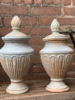 Tuinvazen terracotta, Ophalen of Verzenden, Gebruikt