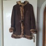 Vintage Penny Lane Lammy Coat - Maat 38, Maat 38/40 (M), Bruin, Ophalen of Verzenden, Vintage
