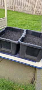 Zwart grind aquarium, Dieren en Toebehoren, Ophalen, Gebruikt, Grind, Zand of Voedingsbodem