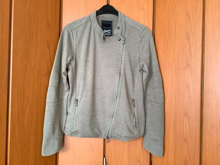 Supergave groene vest/ jas van Denham, maat L., Kleding | Heren, Jassen | Zomer, Zo goed als nieuw, Maat 52/54 (L), Groen, Ophalen of Verzenden