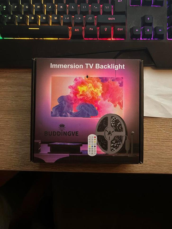 LED Bias sync TV Achtergrondverlichting | 16 miljoen kleuren, Huis en Inrichting, Lampen | Hanglampen, Nieuw, 75 cm of meer, Kunststof