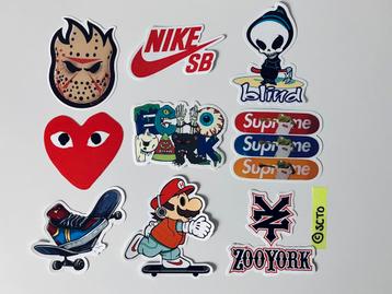 Stickers skate NikeSB Blind ZooYork Mishka Echo Park CDG beschikbaar voor biedingen
