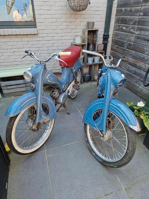 2 Oldtimerbrommers DKW Hummel 113 - 50cc, Fietsen en Brommers, Brommers | Oldtimers, Overige merken, Ophalen