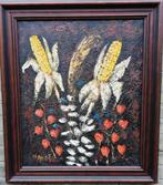 Rangé~pseudoniem W. Enneking(1923) Mais & bloemen. 58/68 cm., Antiek en Kunst, Kunst | Schilderijen | Klassiek, Ophalen