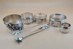 Zesdelig lot zilveren servetringen, Ophalen of Verzenden, Zilver