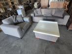 Banken set met losse stoel en hocker met plateau, Ophalen, Gebruikt, 125 cm of meer, 75 tot 100 cm