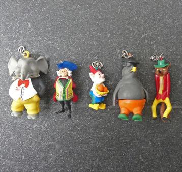 Oude sleutelhangers Flipje poppetjes figuurtjes 1966 beschikbaar voor biedingen