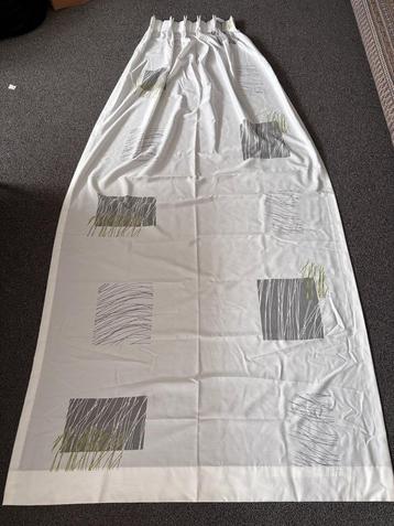 Showbaan gordijn inbetween 54 x 262 cm - lap stof wit groen beschikbaar voor biedingen