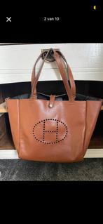 Bruine Tas met H-Design, Ophalen of Verzenden, Gebruikt, Bruin, Handtas