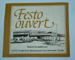 Sticker Festo Ouvert Zwolle, Ophalen of Verzenden, Nieuw, Bedrijf of Vereniging