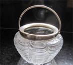 Antieke suikerpot van glas (persglas jaren '60), Antiek en Kunst, Ophalen of Verzenden