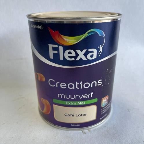 Flexa Creations Muurverf Café Latte Extra Mat Bruin Beige 1L, Doe-het-zelf en Verbouw, Verf, Beits en Lak, Nieuw, Verf, Minder dan 5 liter