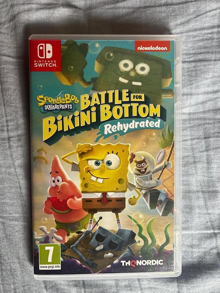 Spongebob Battle for Bikini Bottom  - Nintendo Switch, Spelcomputers en Games, Games | Nintendo Switch, Zo goed als nieuw, Avontuur en Actie