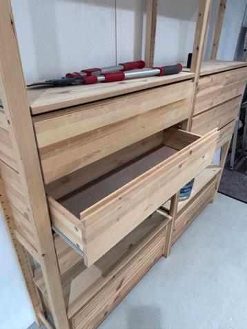 IKEA Ivar Stellingkast met lades, boorden en rolbakken - afbeelding 2
