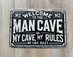 Metalen tekst bord man cave, Ophalen of Verzenden