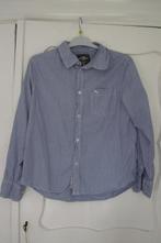 * Z.g.a.n. H&M logg blauw wit gestreept overhemd maat 158 *, Jongen, Ophalen of Verzenden, Zo goed als nieuw, Overhemd of Blouse