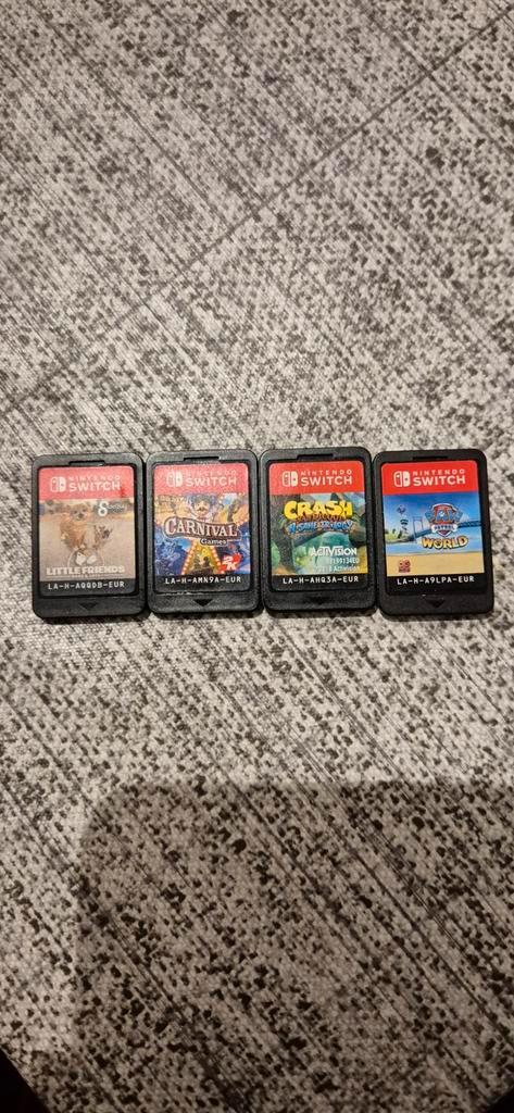 4 Games Paw Patrol Crash Bandicoot Carnival Nintendo Switch, Spelcomputers en Games, Games | Nintendo Switch, Zo goed als nieuw