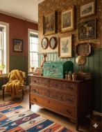 Vintage Kist 'De Eendenfamilie' - Handgeschilderd, Ophalen of Verzenden