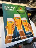 Wand plaat t.g.v. 150 jaar Heineken nieuw ongebruikt, Nieuw, Reclamebord, Plaat of Schild, Heineken, Ophalen of Verzenden