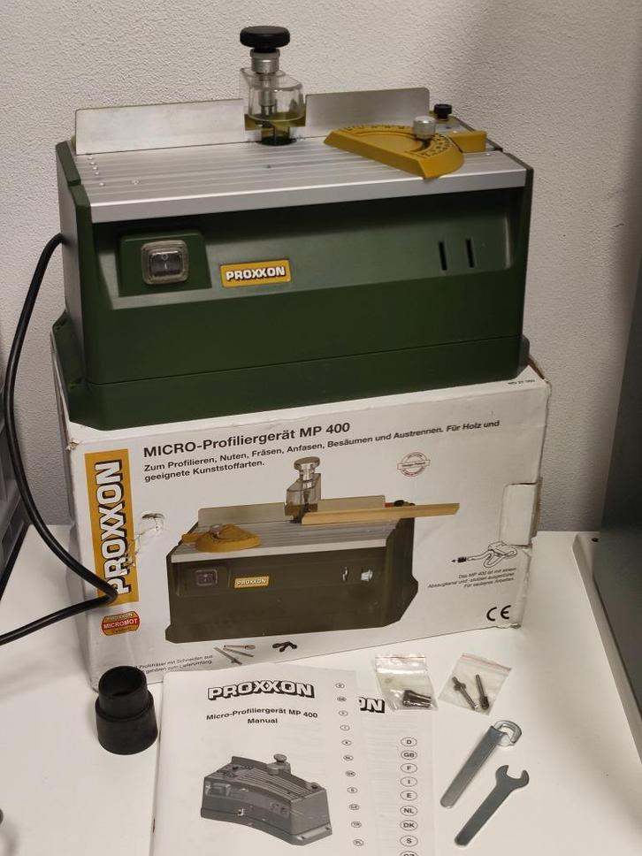 ZGAN: Proxxon MP400 frees (microfrees - lijstenfrees), Doe-het-zelf en Verbouw, Gereedschap | Freesmachines, Zo goed als nieuw