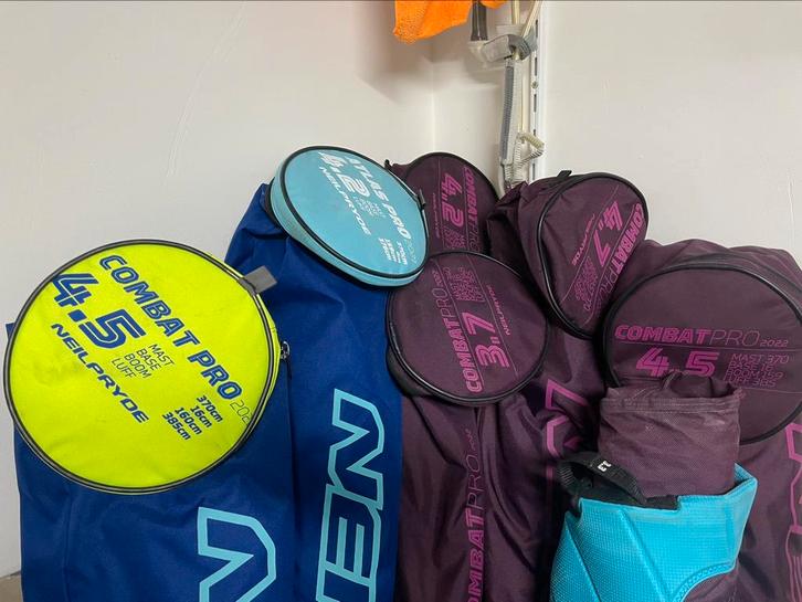 NeilPryde Neil Pryde Combat Pro Atlas Pro Wizard Pro, Watersport en Boten, Windsurfen, Zo goed als nieuw, Zeil, Minder dan 250 cm