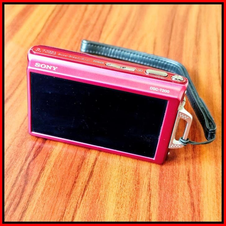 Sony Cyber-shot DSC-T200 Rood, Audio, Tv en Foto, Fotocamera's Digitaal, Zo goed als nieuw, Compact, Sony, 4 t/m 7 keer, Verzenden