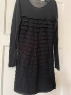 zwarte  katoen/ viscose winter jurk Massimo Dutti maat 38/40, Maat 38/40 (M), Massimo Dutti, Zwart, Ophalen of Verzenden