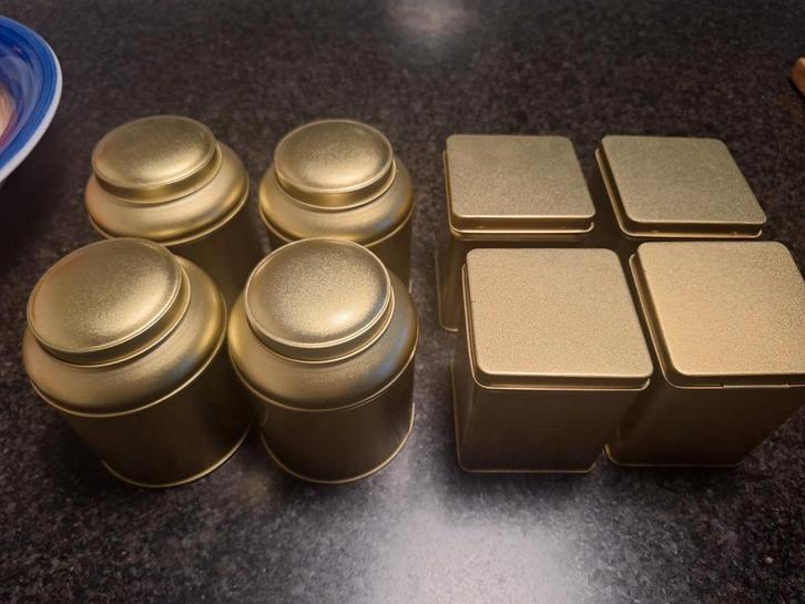 Thee bewaarblikken, Huis en Inrichting, Keuken | Potten en Pannen, Nieuw, Pot, Bus of Blik, Ophalen of Verzenden