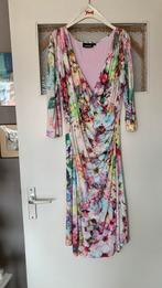 PRACHTIGE BLOEMJURK van Promiss.maat M.overslaghals., Ophalen of Verzenden, Zo goed als nieuw, Maat 38/40 (M), Onder de knie
