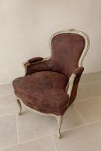 Piet Jonker fauteuil, Ophalen, Nieuw gemaakt, hout en kalfsleer., 75 tot 100 cm, Zo goed als nieuw