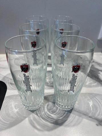 6 Jupiler glazen 0.25 cl beschikbaar voor biedingen