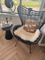 HK Living Rotan Stoel - Stijlvol en Comfortabel, Huis en Inrichting, Stoelen, Ophalen, Zwart, Riet of Rotan, Zo goed als nieuw