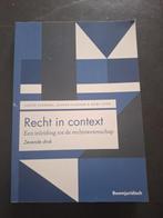 Recht in Context Rechtsgeleerdheid jaar 1, Boomjuridisch, Ophalen of Verzenden, Beta, WO