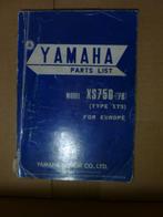 Yamaha parts list XS750 onderdelenboek, Ophalen, Gebruikt