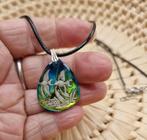 Vintage Koord Ketting Visjes Hanger, Ophalen of Verzenden