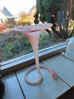TROMPET VAAS, ROZE OPALINE, Gebruikt, Overige kleuren, Ophalen of Verzenden, Glas
