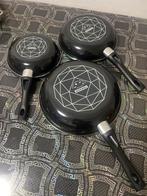 Tomado Pannenset - 3 Pannen, Ophalen, Inductieplaat, Aluminium, Zo goed als nieuw