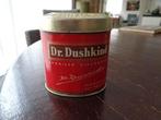 Dr. Dushkind  Cigaretten blikje jaren  50, Ophalen of Verzenden, Zo goed als nieuw, Sigarenbandjes