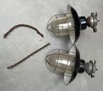 lampen, Huis en Inrichting, Lampen | Hanglampen, Ophalen, Gebruikt, Glas, Industriële hanglampen