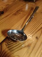 Amuselepel met gebogen handvat, Gebruikt, Ophalen of Verzenden, Rvs of Chroom, Vaatwasserbestendig