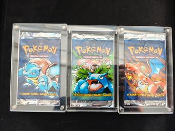 Pokémon EMPTY base set Error Black Triangle boosterpacks  beschikbaar voor biedingen