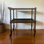 Vintage bobbin bijzettafel / rolwagentje / tea cart, Boeken, Eén stripboek, Ophalen, Gelezen