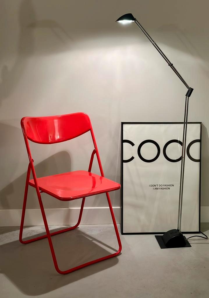 Vintage IKEA Ted klapstoel by Nies Gammelgaard, Huis en Inrichting, Stoelen, Eén, Rood, Ophalen