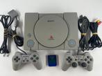 Playstation 1 + 2 controllers & kabels - PS1 - SCPH-7502, Gebruikt, Met 2 controllers, Onbekend, Ophalen of Verzenden