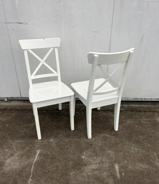 42 stuks houten bistro horeca cafe thonet stoelen kleur wit, Huis en Inrichting, Stoelen, Gebruikt, Vijf, Zes of meer stoelen