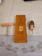 Vintage wijnset met thermometer, Ophalen of Verzenden