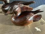 Houten Eenden Beelden Set, Ophalen of Verzenden
