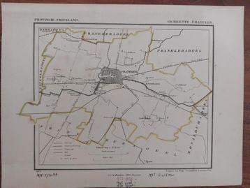 7 / Gemeente Franeker Litho J. Kuyper uit 1866 beschikbaar voor biedingen